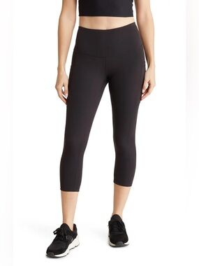 Z by Zella Perform High Waist Pocket Crop Leggings Black XL